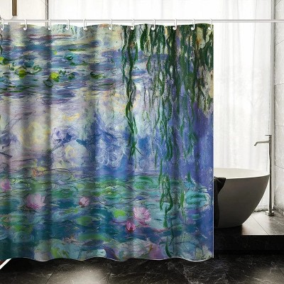 LunaLulinlk Bathroom Shower Curtain Set with Hooks