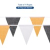 Unique Bargains Birthday Wedding Garden Outdoor Decor Pennant Flags Banner 33ft - 4 of 4