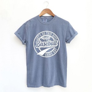 Simply Sage Market Women's Let's Do This Boys Game Day Short Sleeve Garment Dyed Tee - 1 of 4