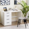Tangkula Computer Desk Study Writing Workstation Vanity Table Home Office w/ 4 Drawers - 3 of 4