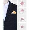 INSPIRE CHIC Men's Buffalo Check Cotton Pocket Square - 3 of 4