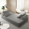 Dolonm 86.6" Boneless Compressed Sofa，Chenille 3-in-1 Convertible Bed/Chaise/Game Mat，No Assembly，for living room/bedroom - 4 of 4