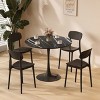 KTMBDW 24 inch Round Table Modern Tulip Dining Table, Round Kitchen Table Mid Century Coffee Table for Living Room - 2 of 4