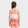 Girls' Moana 2pc Swimsuit Set - Cream - 4 of 4