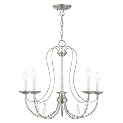 Livex Lighting Mirabella 5 - Light Chandelier in  Brushed Nickel