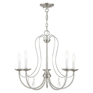 Livex Lighting Mirabella 5 - Light Chandelier in  Brushed Nickel - 1 of 4