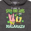 Men's - SpongeBob Squarepants - Prone To Shenanigans And Malarkey Graphic Fleece Pullover Hoodie - 2 of 4
