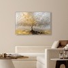Art Remedy Tree of Golden Leaves Colorful Tree Art Framed - 2 of 4