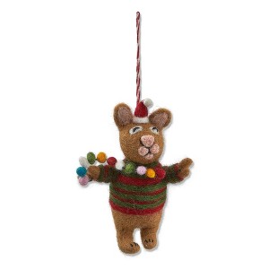 tagltd Pompom Cat Ornament - 1 of 1