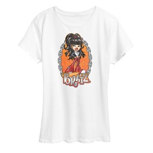 Women's - Bratz - Chains and Flames with Jade Short Sleeve Graphic T-Shirt - 1 of 4