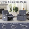 Bencmate Sofas Small Recliner Chair for Home Living Room, Bedroom, Indoor Sofas for Adults, Gray,33.5"*28.9"*40.9" - 4 of 4