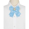Elerevyo Women's Ribbon Brooch Necktie Pin Bow Tie with Pearl - 4 of 4