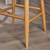 Sapphtopaz Wing Back Bar Stools Set of 2 Upholstered Dining Chair with Wood Legs and Back, Counter Height Bar Stools for Kitchen, Living Room - 2 of 4