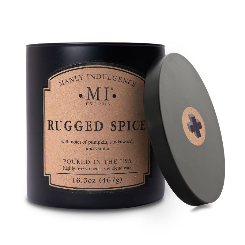 Manly Indulgence Scented Jar Candle, 1 of 9