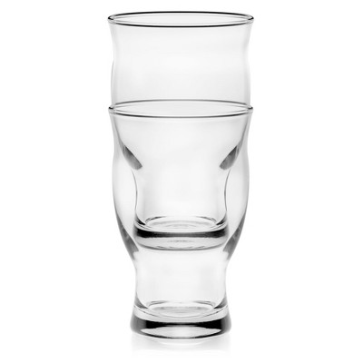 Libbey 16.75 oz Clear Nucleated Pint Beer Glasses Set