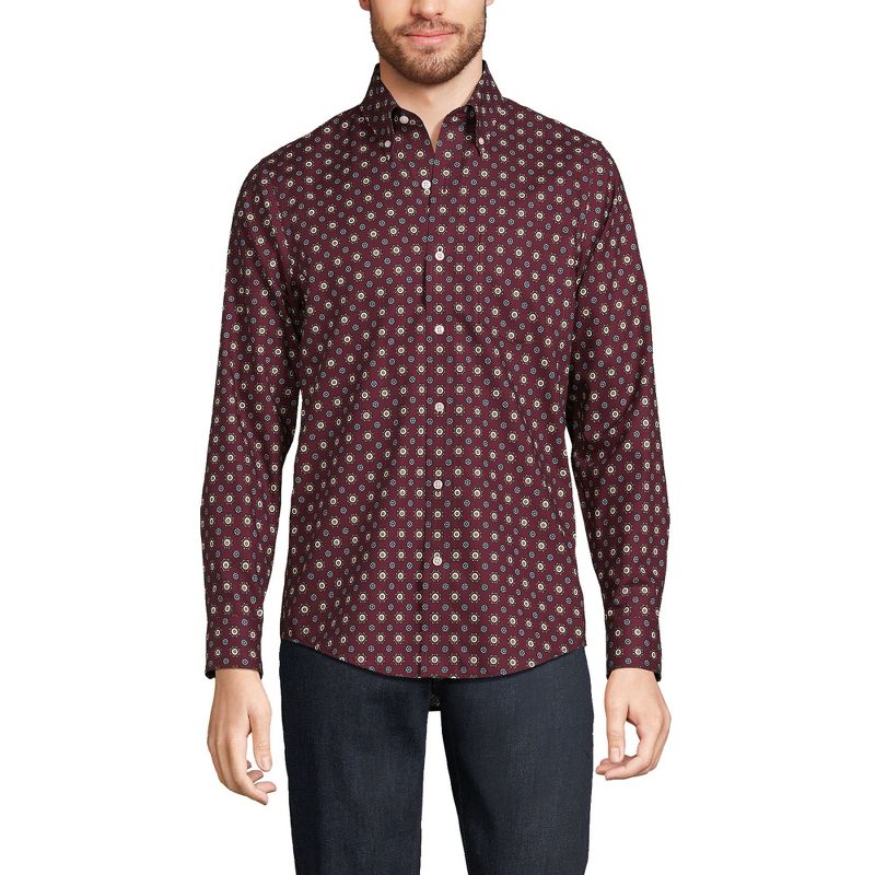 Lands' End Men's Tailored Fit No Iron Twill Long Sleeve Shirt, 1 of 6