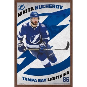 Trends International NHL Tampa Bay Lightning - Nikita Kucherov 19 Framed Wall Poster Prints - 1 of 4