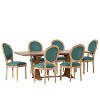Christopher Knight Home Derring 7 Pieces French Country Upholstered Wood Expandable Dining Set - 2 of 4