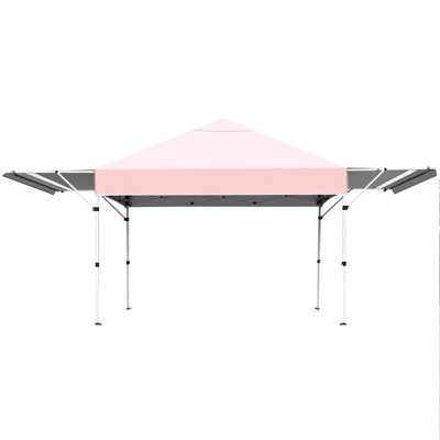 10'x10' Enclosed Pop Up Canopy Party Folding Tent Gazebo Pink E Model 