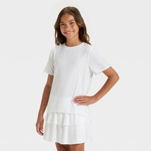 Girls' Short Sleeve Gym T-Shirt - All In Motion™ - 1 of 3