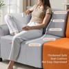 Buenhomino Modern Velvet Loveseat Couch for Small Spaces, Mid Century Modern Sofa Couch with Solid Wood Legs for Bedroom,Living Room, Apartment - 4 of 4