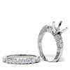Pompeii3 3/4ct Diamond Engagement Matching Ring Setting Semi Mount - 2 of 4