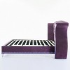 Christopher Knight Home Nathan Velvet Tufted Platform Bed with Wingback Headboard and Nailhead Trim - 4 of 4