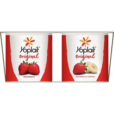 Yoplait Original Strawberry and Strawberry Banana Yogurt - 8pk/6oz Cups_2