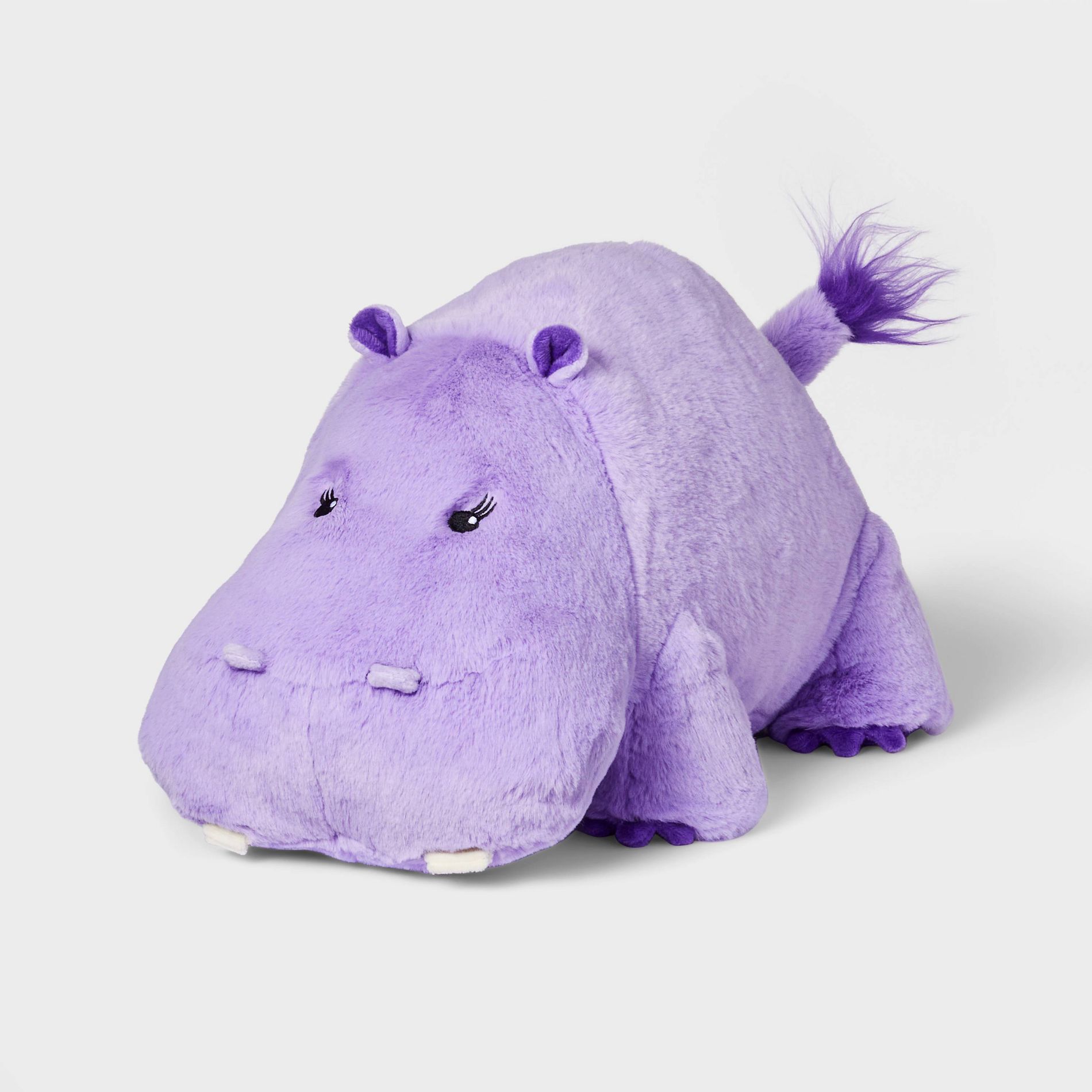 8'' Hippo Stuffed Animal - Gigglescape™: Purple Hippopotamus, Zoo Theme