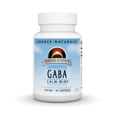 GABA 750mg by Source Naturals, Inc.  -  45 Capsule