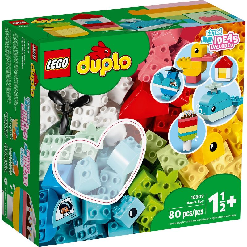 LEGO DUPLO Classic Heart Box Bricks Toy for Toddlers 10909, 5 of 10