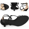 Perphy Women's Strappy Knot Open Toe Ankle Strap Kitten Heels Sandals - image 3 of 4