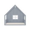 Kumasinova House-Shaped Full Size Bed Frame,Wooden Full Bed Frame with Windows,Bed Frame Full Size with Safety Railings for Kids,Boys&Girls - 3 of 4