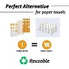 Folkulture Kitchen Towels Set of 3 (18" x 28") Modern Tea Towels or Dish Towels for Drying Dishes 100% Hand Towels for Christmas, Absorbent (Mustard) - 4 of 4