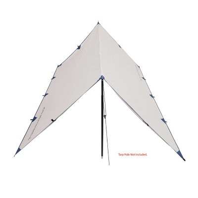 Gray and Navy Lightweight Polyester Utility Tarp Shelter