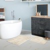 Non-Slip Machine Washable Solid Cotton 2 Piece Bathroom Rug Set by Blue Nile Mills - 4 of 4