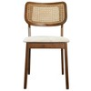 NicBex Mid Century Upholstered  Dining Chairs Set of 2 with Wicker Woven Back,Rustic Accent Chairs for Dining Room,Kitchen,Office - 4 of 4