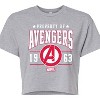 Women's - Marvel - Avengers Property Of Cropped Graphic T-Shirt - 2 of 4