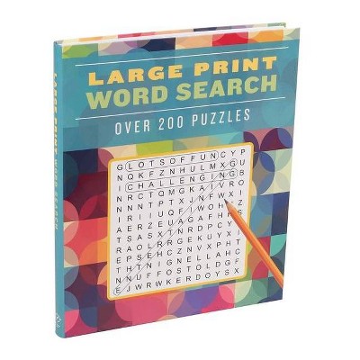 Large Print Word Search - (Large Print Puzzle Books) by  Editors of Portable Press (Paperback)