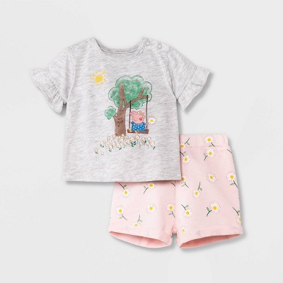 Peppa Pig 2-piece Baby Boy Dino Top and Allover Pants Set