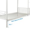 Karl Home Green Twin Over Twin Steel Bunk Bed Frame Ladder Bedroom Dorm Room for Kids Adult Children - 4 of 4