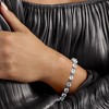 Ross-Simons 20.00 ct. t.w. Sky Blue Topaz and 1.70 ct. t.w. Sapphire Tennis Bracelet in Sterling Silver Size 8 - 2 of 3