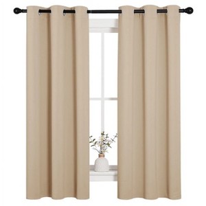 NICETOWN Grommet Top Blackout Curtains, Thermal Insulated Noise Reducing Window Drapes (Set of 2) - 1 of 4