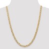 Black Bow Jewelry 6.25mm 14k Yellow Gold Solid Concave Anchor Chain Necklace - 2 of 4