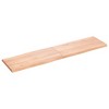 vidaXL Table Top Light Brown 63"x15.7"x(0.8"-1.6") Treated Solid Wood Live Edge - 4 of 4