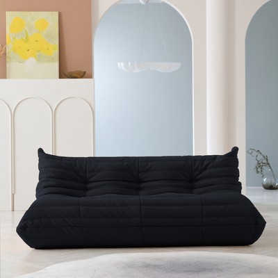 WJShome Lazy Floor Sofa, Fireside Chair,Teddy Velvet Sofa Bean Bag Couch, Lounge Togo Lazy Floor Sofa, Accent Chair , Corner Chair