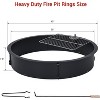 GOCAPTAIN Inner Fire Pit Ring with Outdoor Steel Firepit Ring Large Bonfire Fire Pit Insert Round - Steel for High Temp, DIY Fire Ring Cooking Kit - 2 of 4