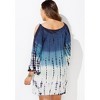 Swimsuits for All Women's Plus Size Miranda Tie Dye Cover Up Tunic - 3 of 4