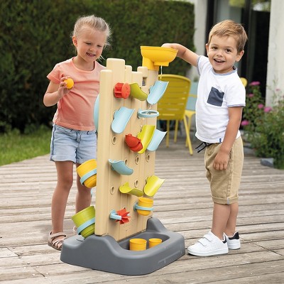 Smoby 32" Tall Beige and Yellow Activity Wall Play Center