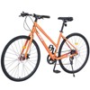 Infurnic Bicycles Road Bike with Adjustable Seat, Mens Womens Trail Commuter City Bike, Orange, 25.2"*39.3"*68.8" - 4 of 4